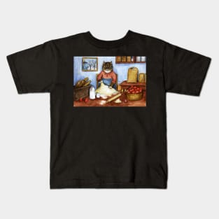 Cat in the kitchen Kids T-Shirt